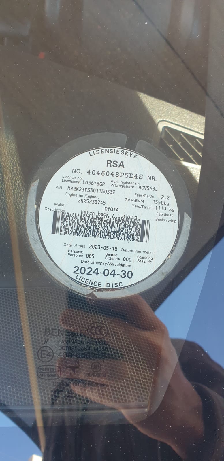 Toyota Yaris 1.5 Sport 5Door